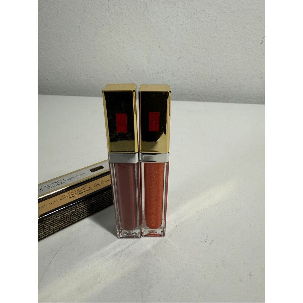 Elizabeth Arden Beautiful Color Luminous Lip Gloss 0.22 oz NIB Set of 2 See Note